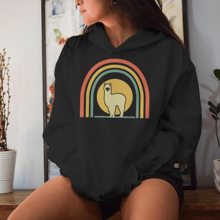 Retro Llama Alpaca Classic Vintage Lama Women Hoodie Gifts for Her