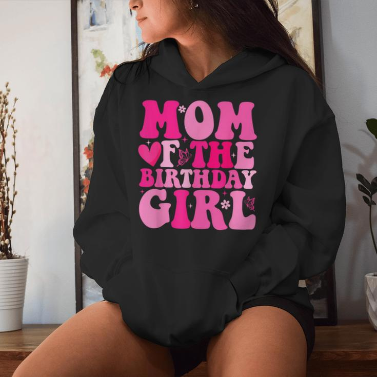 Retro Mom Of The Birthday Family Matching Girls Mama Women Hoodie Gifts for Her