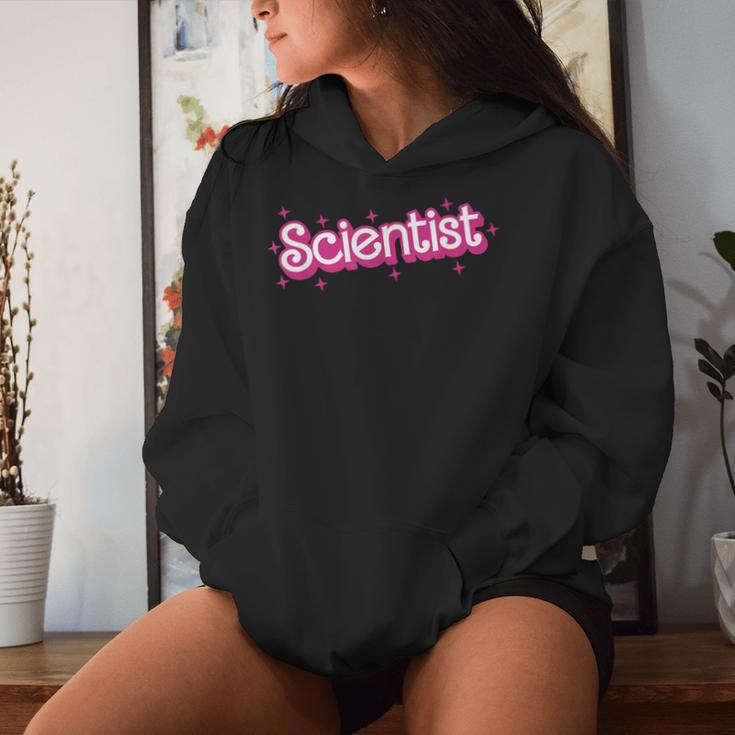 Retro Pink Scientist Science Teacher Back To School Women Hoodie Gifts for Her