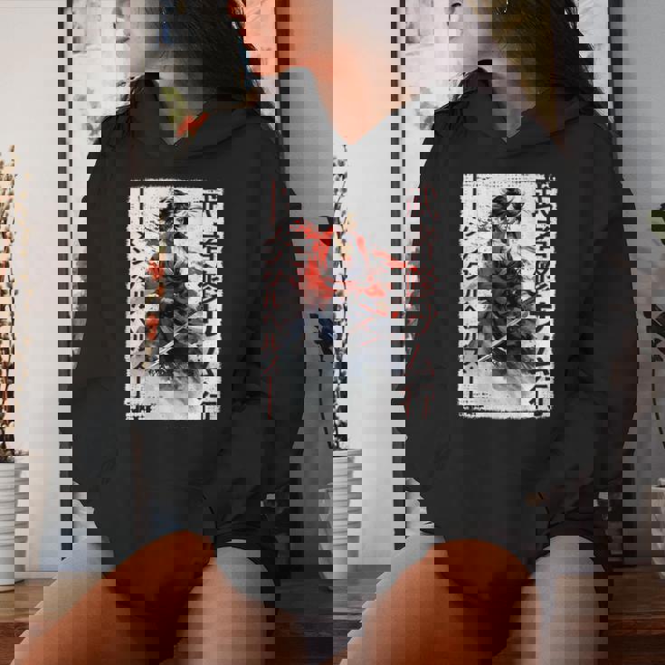 Samurai Es Guerreras Japonesas Ninja Es Sudadera con capucha para mujer Regalos para ella
