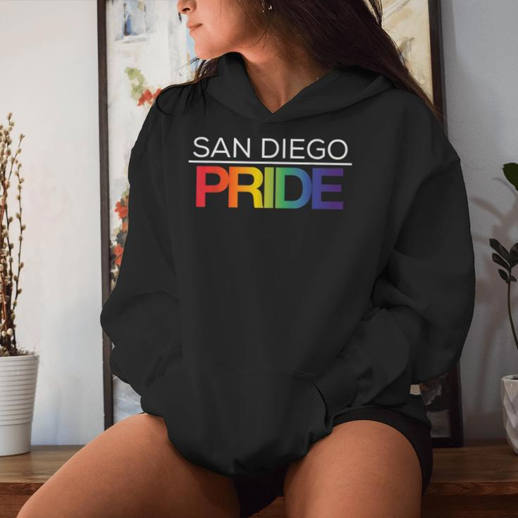 San Diego Pride Lgbtq Rainbow Women Hoodie Gifts for Her