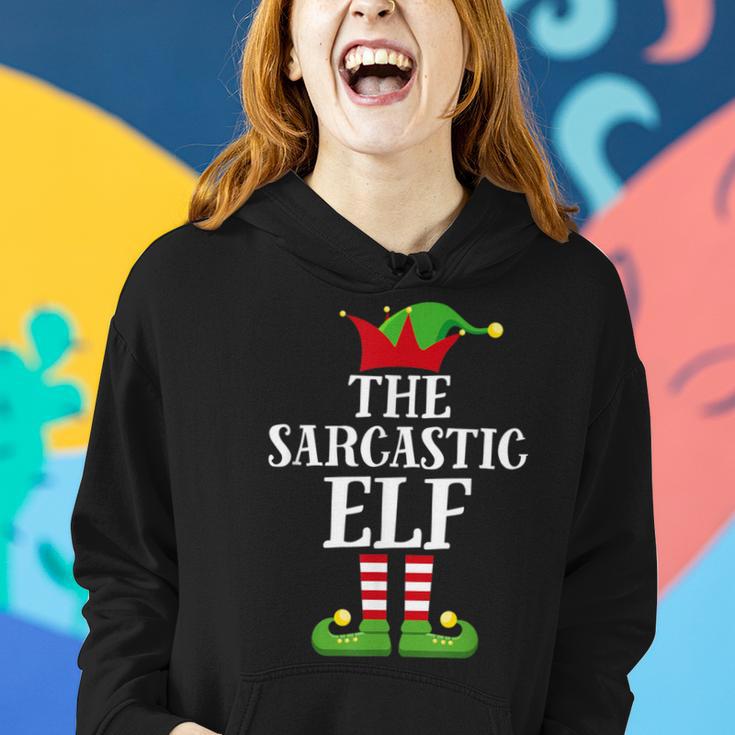 Sarcastic Elf Family Matching Christmas Group Elf Pajama Women Hoodie Gifts for Her