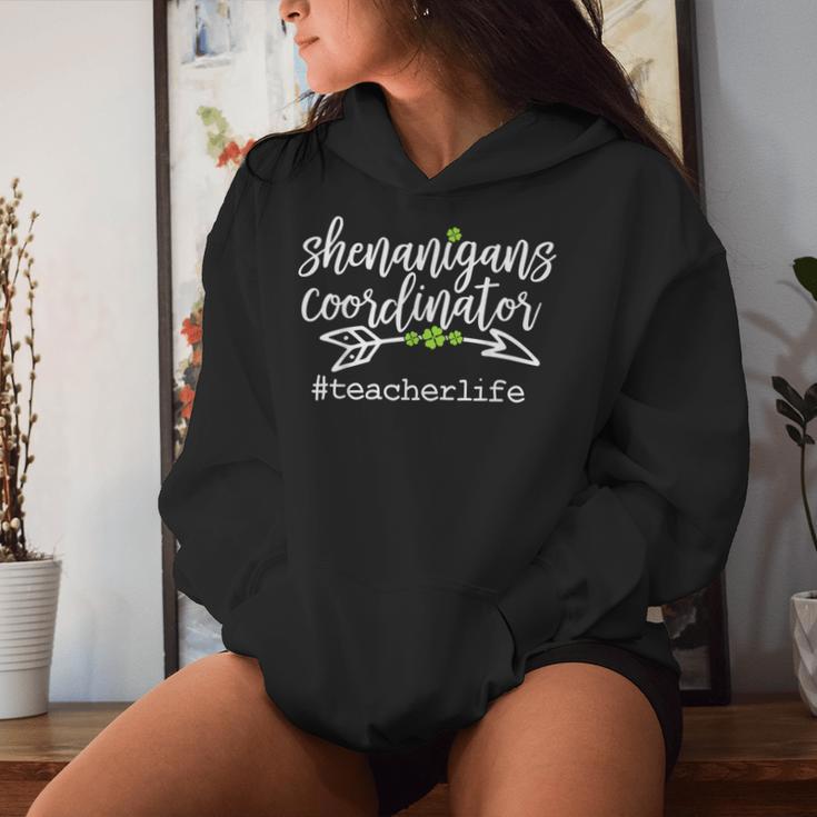 Shenanigans Coordinator Teacher Life St Patrick's Day Women Hoodie Gifts for Her