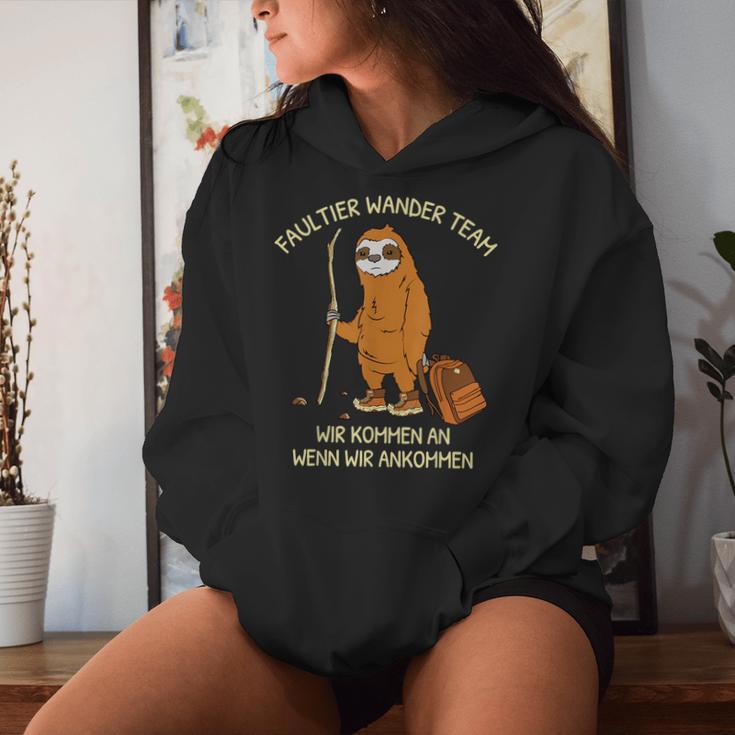 Sloth Hiking Team Hiking Group Kapuzenpullover für Damen Geschenke für Sie