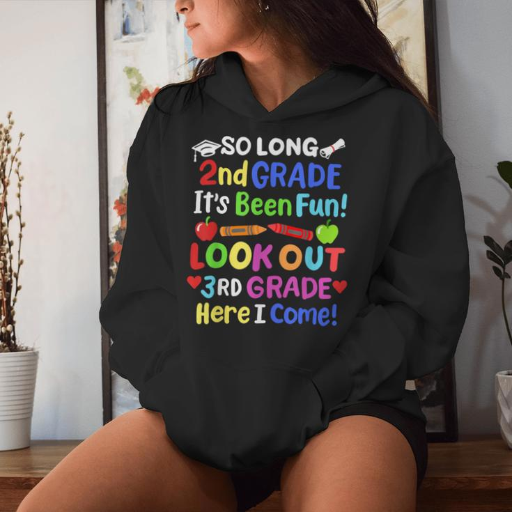 So Long 2Nd Grade Happy Last Day Of School Class Of 2024 Women Hoodie Gifts for Her