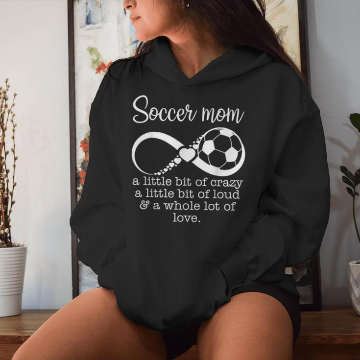 Soccer Mom A Little Bit Of Crazy A Little Bit Of Loud Women Hoodie Gifts for Her