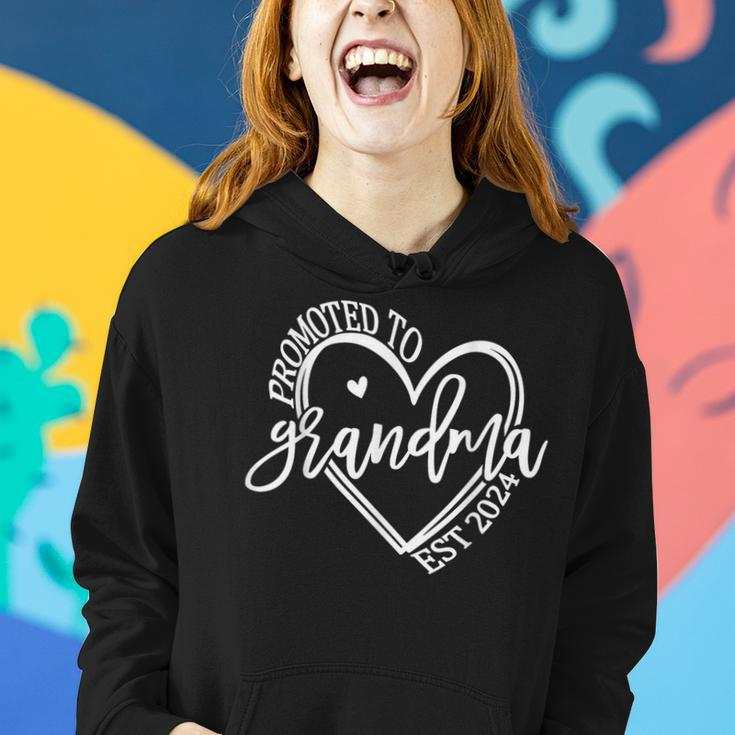 Soon To Be Grandma 2024 Promoted To Grandmother Est 2024 Women Hoodie Gifts for Her