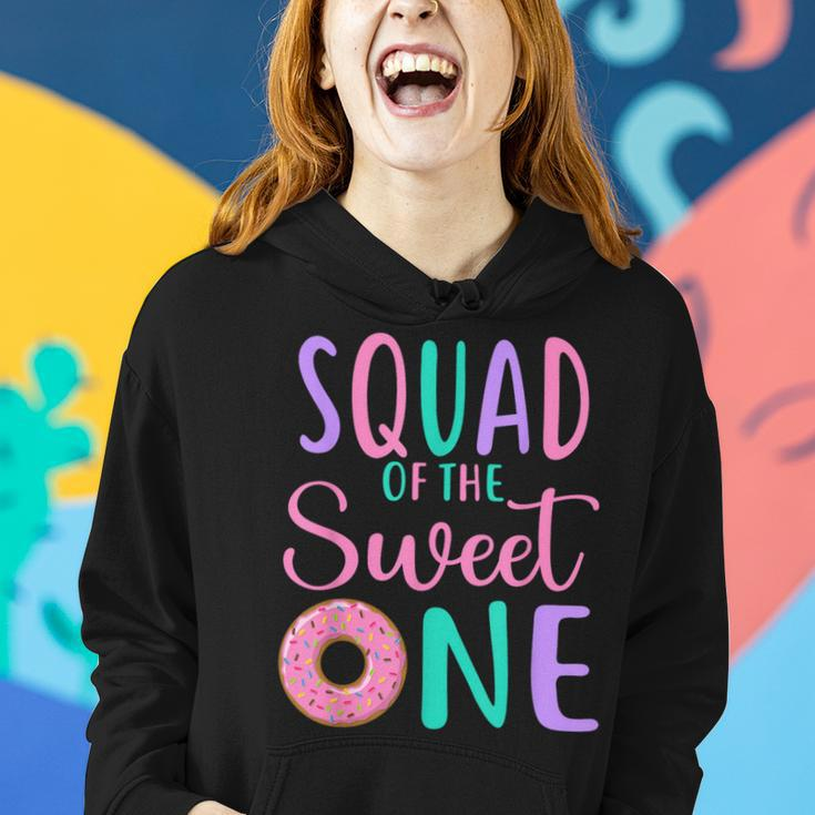 Squad Of The Sweet One Team 1St Birthday Girl Donut Party Women Hoodie Gifts for Her