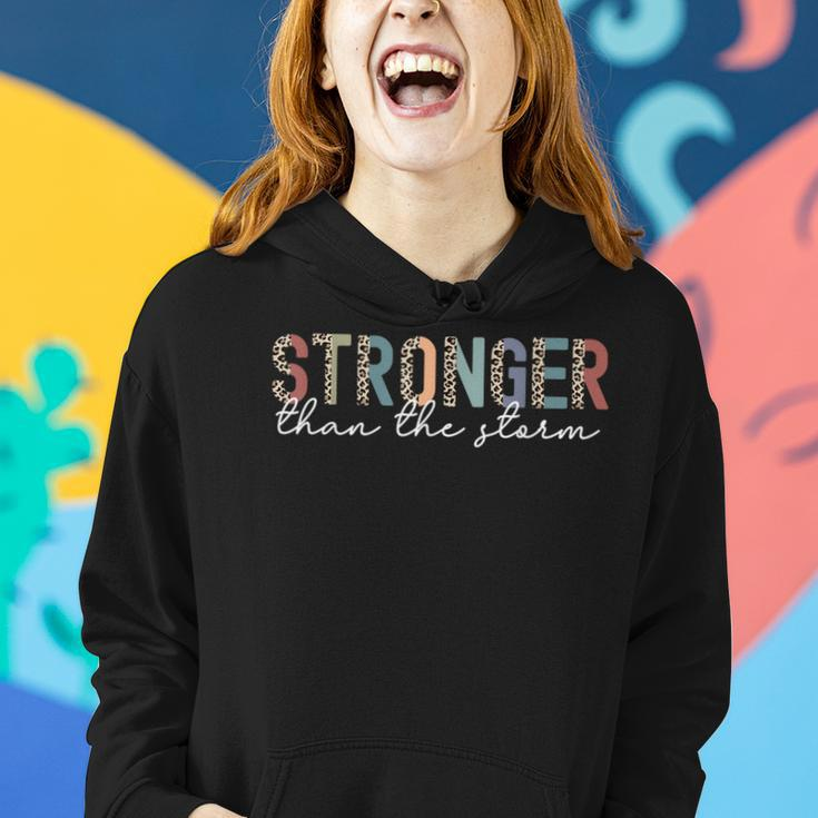 Stronger Than The Storm Women's Day Woman Inspirational Women Hoodie Gifts for Her