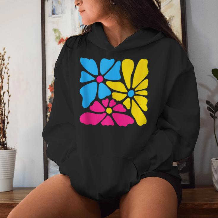 Subtle Pansexual Flower Floral Pan Pride Month Lgbtq Plant Women Hoodie Gifts for Her