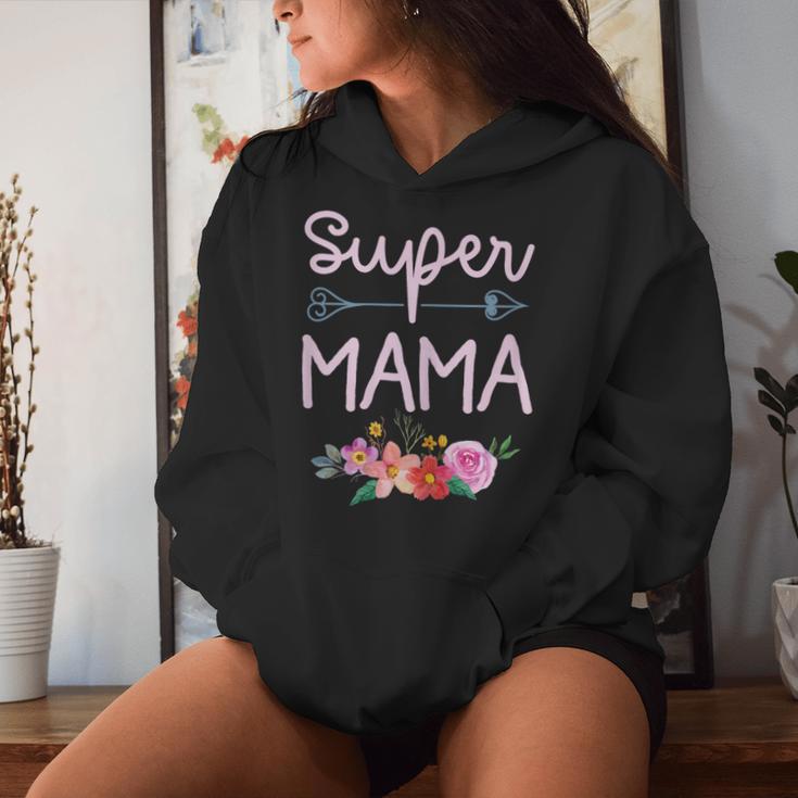 Super Mama Muttertag Kapuzenpullover für Damen Geschenke für Sie