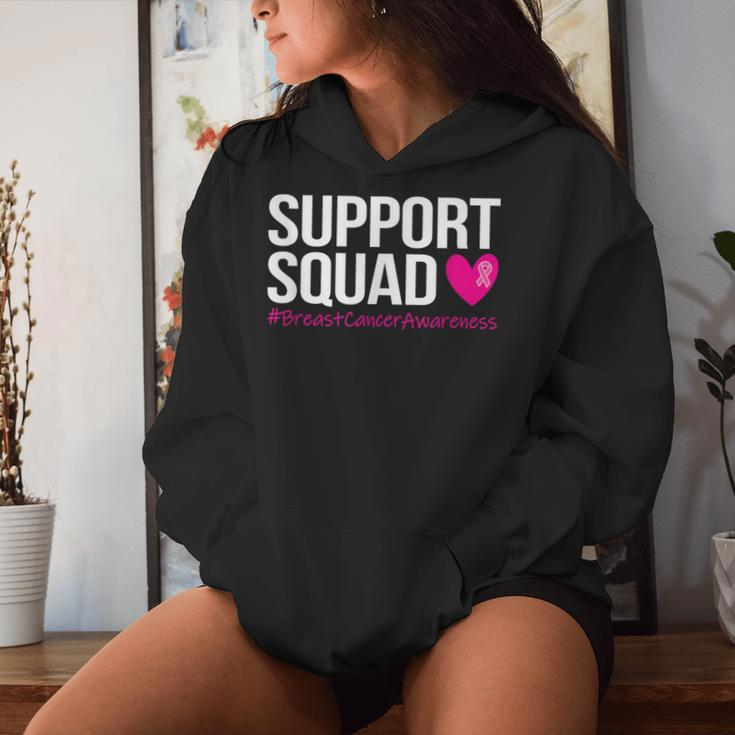 Support Squad Breast Cancer Awareness Month Pink Mens Women Hoodie Gifts for Her
