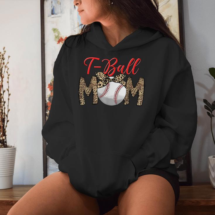 T Ball Mom Leopard Mother's Day Mama Ball Sport Player Women Hoodie Gifts for Her