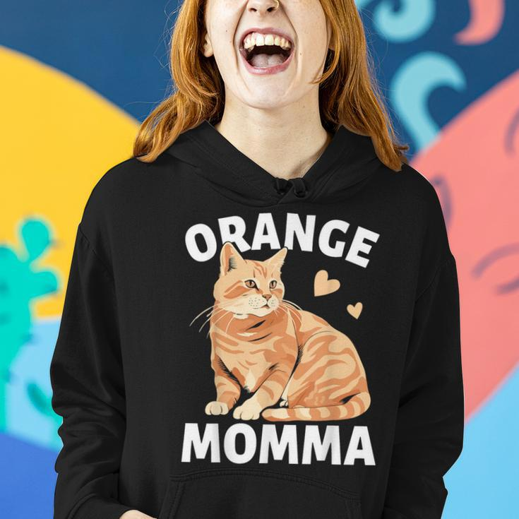 Tabby Cat Orange Cat Mom Orange Momma Women Hoodie Gifts for Her