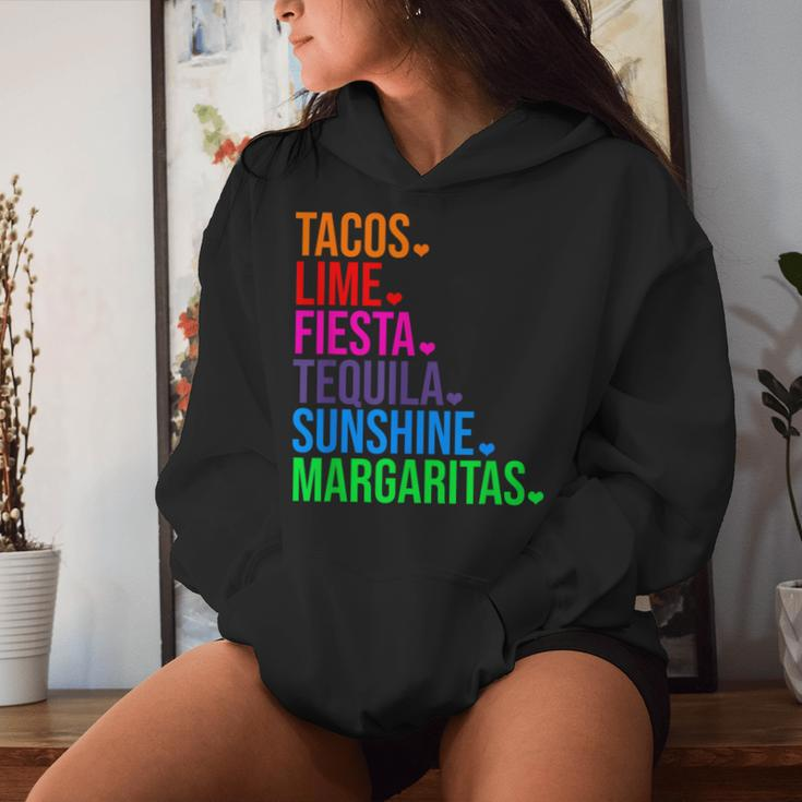 Tacos Lime Fiesta Tequila Cinco De Mayo Women Hoodie Gifts for Her