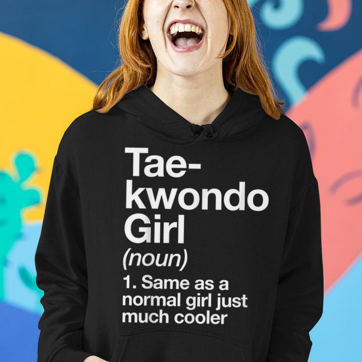 Taekwondo Girl Definition & Sassy Sports Martial Arts Women Hoodie Gifts for Her