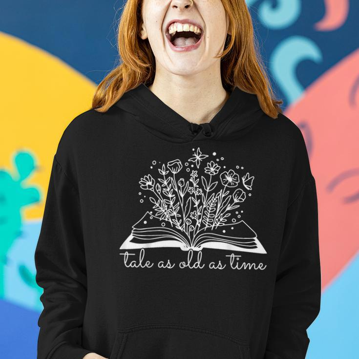 Tale As Old As Time Book Lover Wildflower Book Women Hoodie Gifts for Her