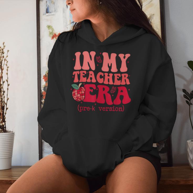 In My Teacher Era Back To School Pre-K Teacher Team Women Hoodie Gifts for Her