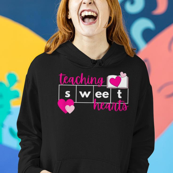 Teaching Sweethearts Reading Teacher Science Of Reading Women Hoodie Gifts for Her