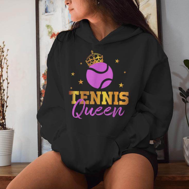 Tennis Queen Tennis Player Athletes Women's Kapuzenpullover für Damen Geschenke für Sie