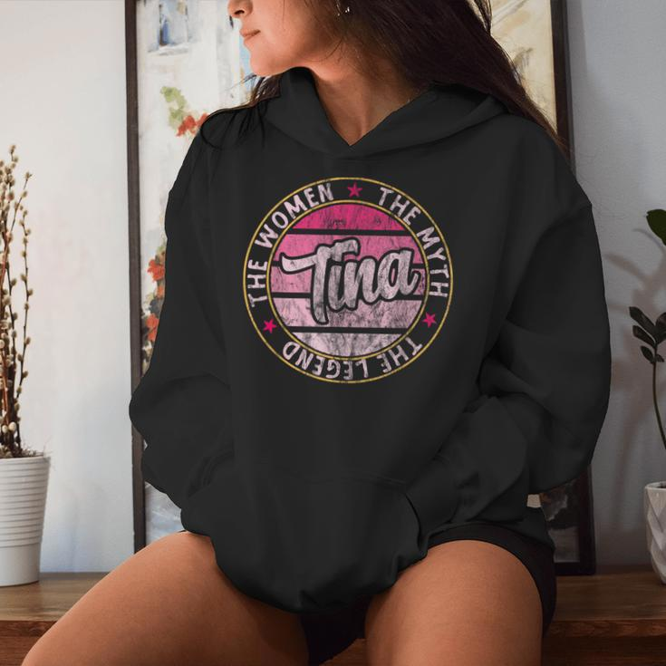 Tina The The Myth The Legend First Name Tina Women Hoodie Gifts for Her