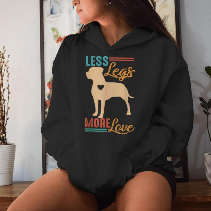 Tripod Dog Lover Dog Mom Dog Mama Less Legs More Loves Women Hoodie Gifts for Her