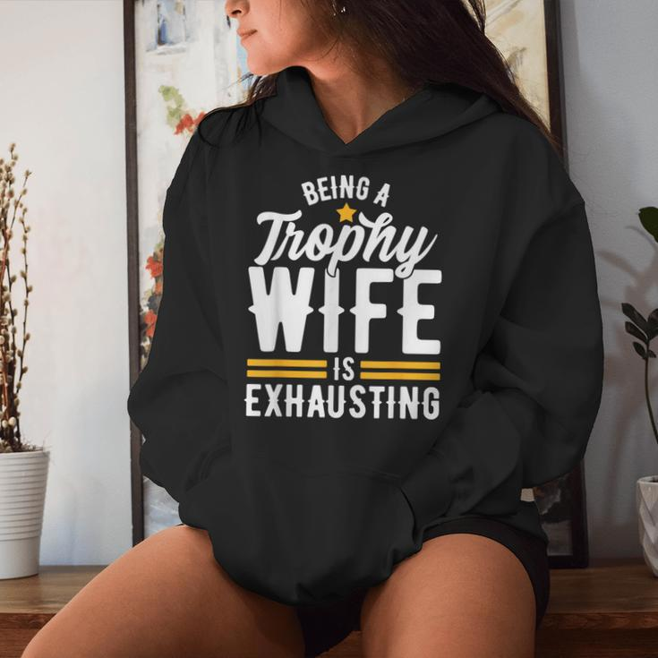 Trophy Wife Wedding Anniversary Women Hoodie Gifts for Her