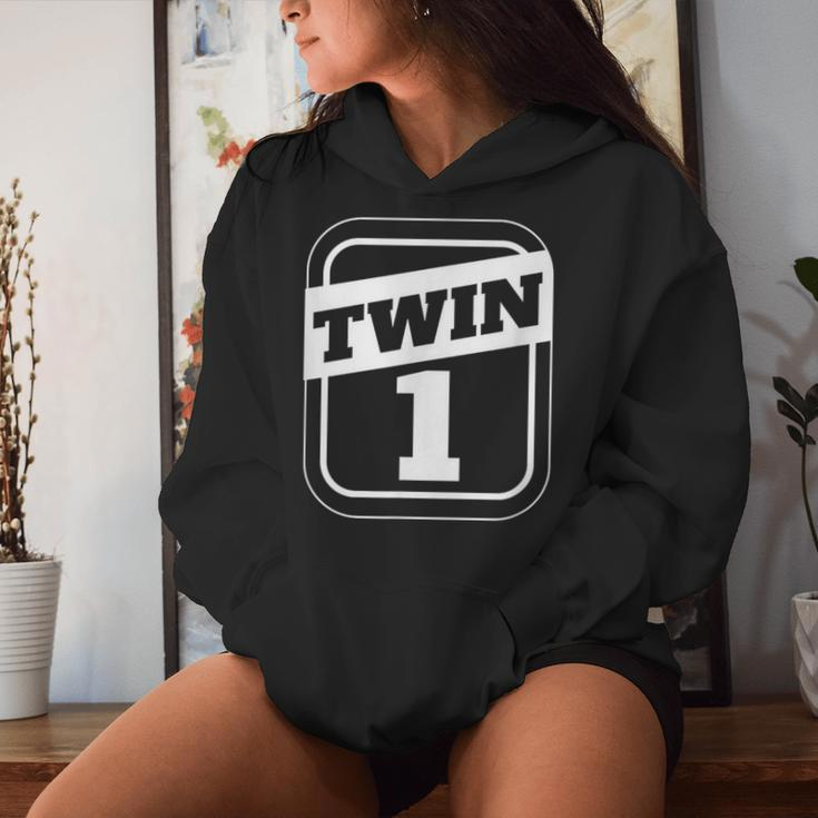 Twin 1 Twin 2 Twins Boys Twins Girls Matching Women Hoodie Gifts for Her