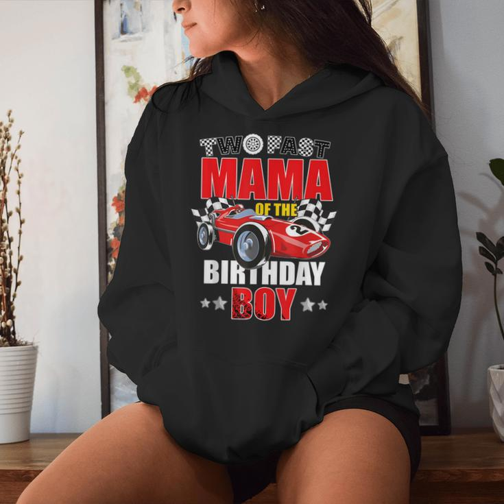 Two Fast Birthday Racing Car Mama Of The Birthday Boy Party Women Hoodie Gifts for Her