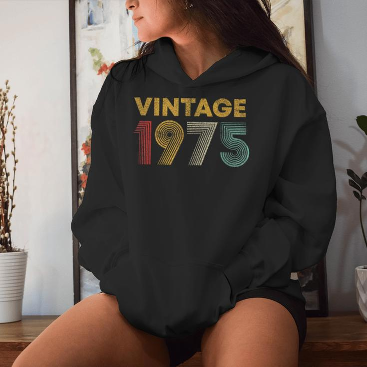 Vintage 1975 49Th Birthday 49 Years Old Women Hoodie Gifts for Her