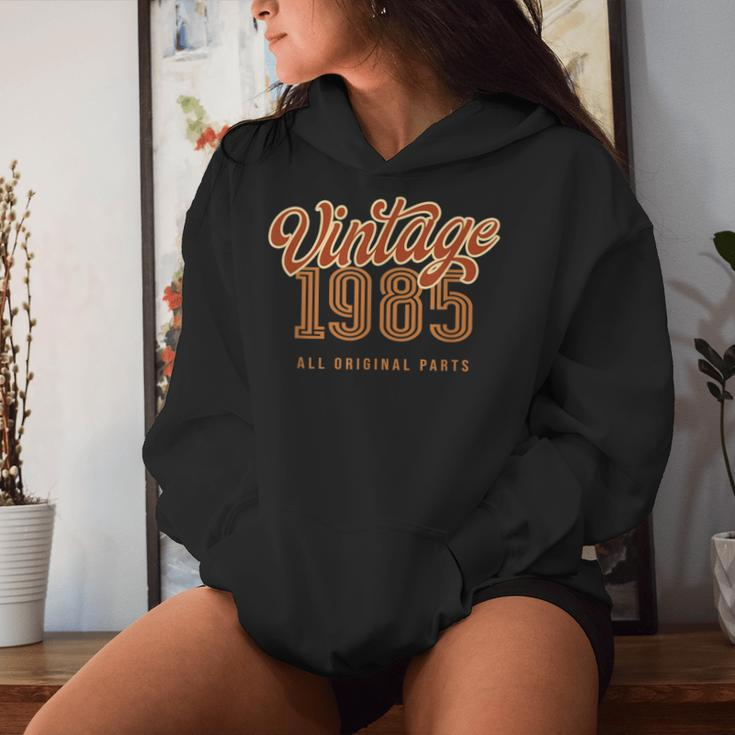 Vintage 1985 All Original Parts For & Birthday Women Hoodie Gifts for Her