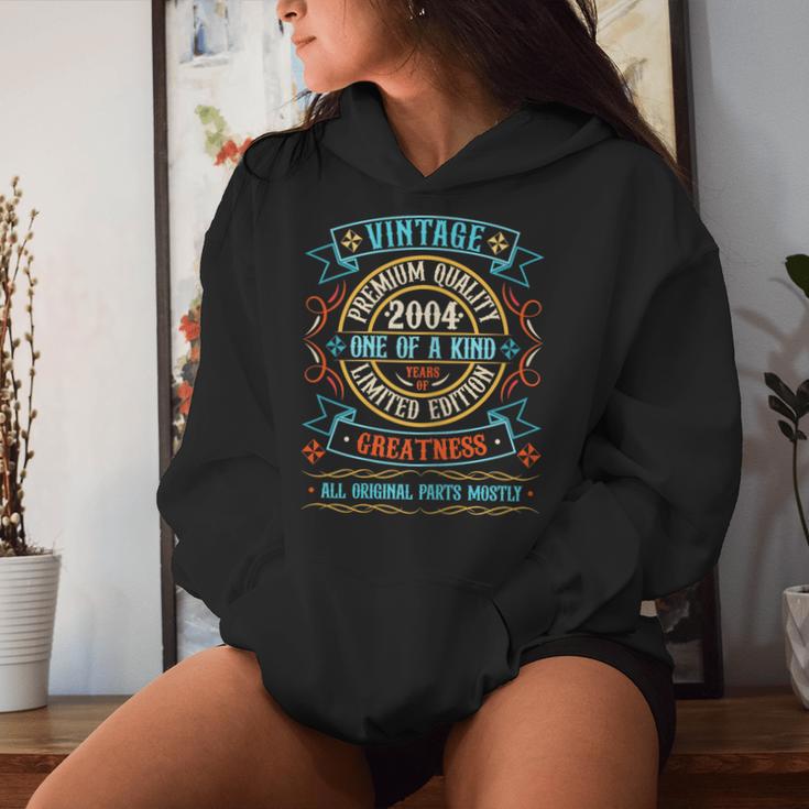 Vintage 2004For Retro 2004 Birthday Women Hoodie Gifts for Her