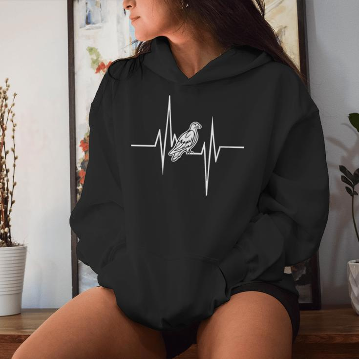 Vintage California Condor Heartbeat Women Hoodie Gifts for Her