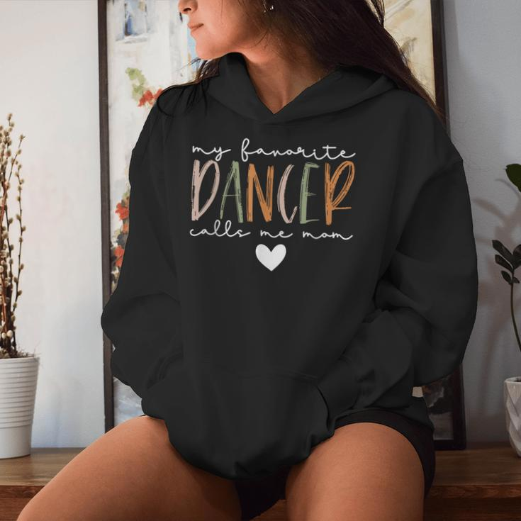 Vintage My Favorite Dancer Calls Me Mom Mother Women Hoodie Gifts for Her