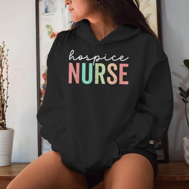 Vintage Hospice Nurse Appreciation Week Nursing Hospice Cna Women Hoodie Gifts for Her