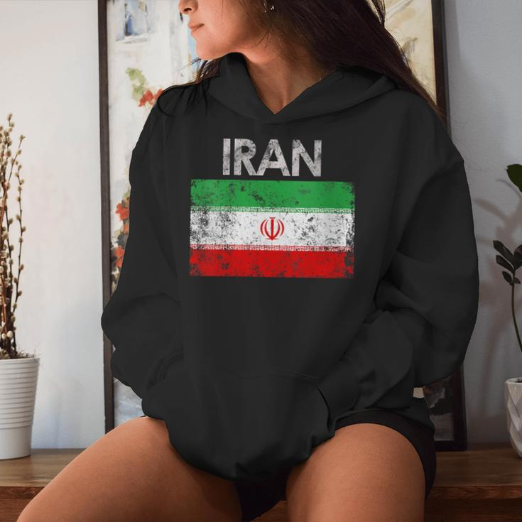 Vintage Iran Iranian Flag Pride Women Hoodie Gifts for Her