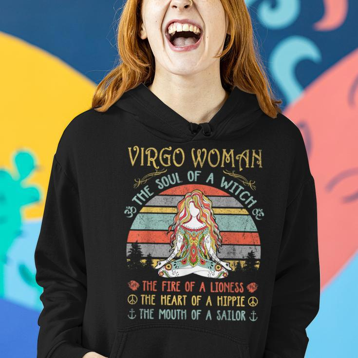 Virgo Woman The Soul Of A Witch Vintage Birthday Women Hoodie Gifts for Her