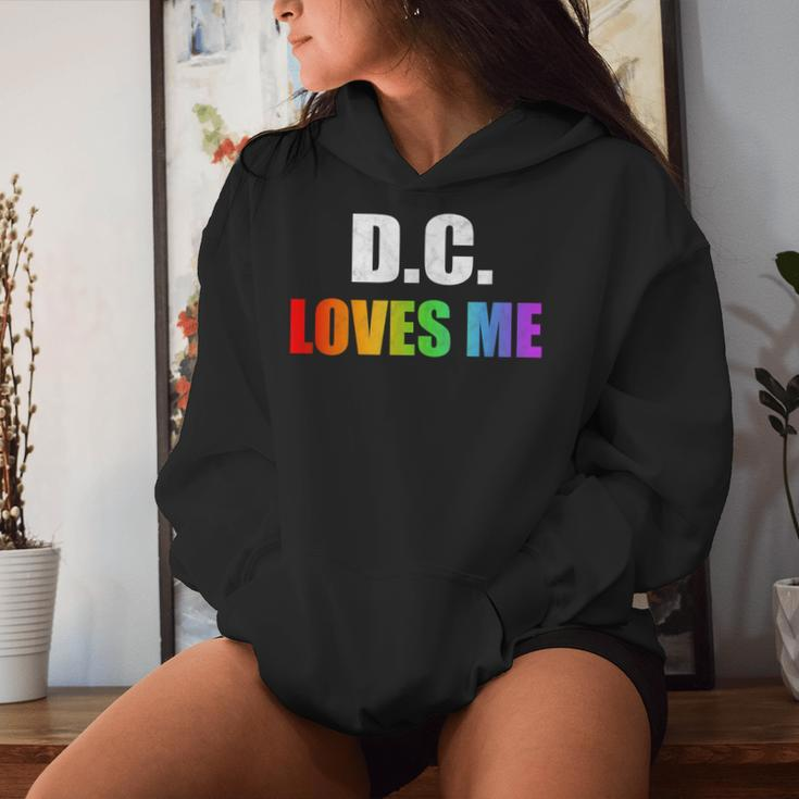 Washington DC Gay Pride Lgbt Rainbow Love Dc Lesbian Women Hoodie Gifts for Her