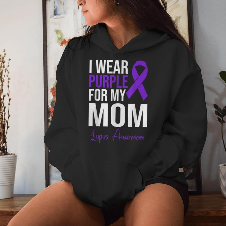 I Wear Purple For My Mom Lupus Warrior Lupus Women Hoodie Gifts for Her