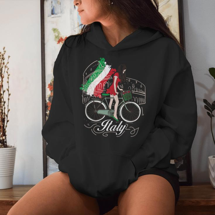 When In Rome Beautiful Woman Italy Women Hoodie Gifts for Her