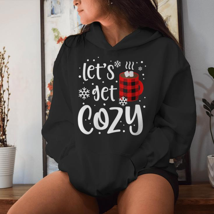 Women's Christmas Let's Get Cozy Christmas Women Hoodie Gifts for Her