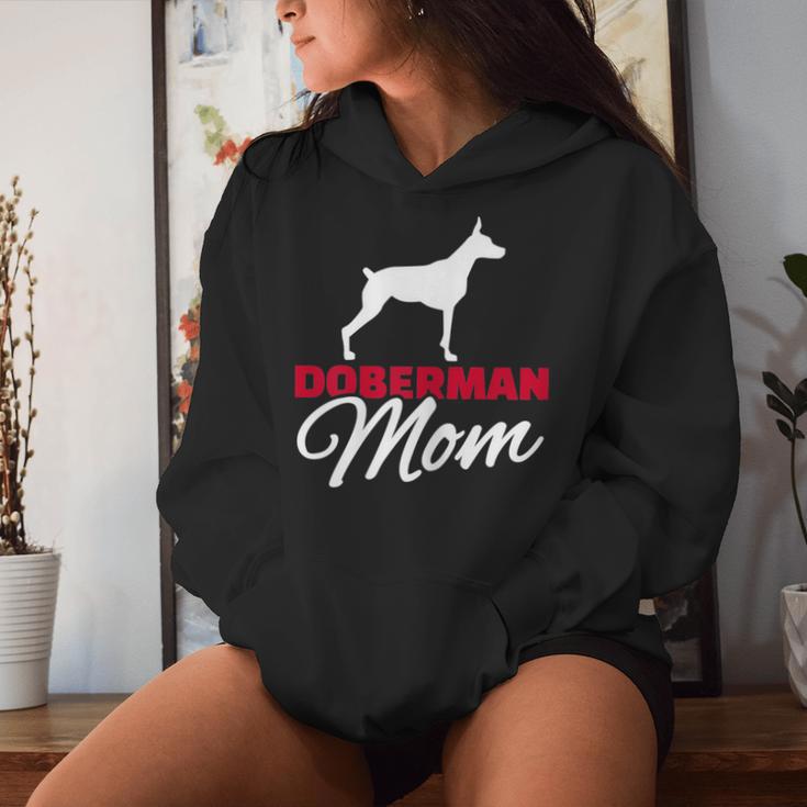 Women's Dobermann Mama Kapuzenpullover für Damen Geschenke für Sie