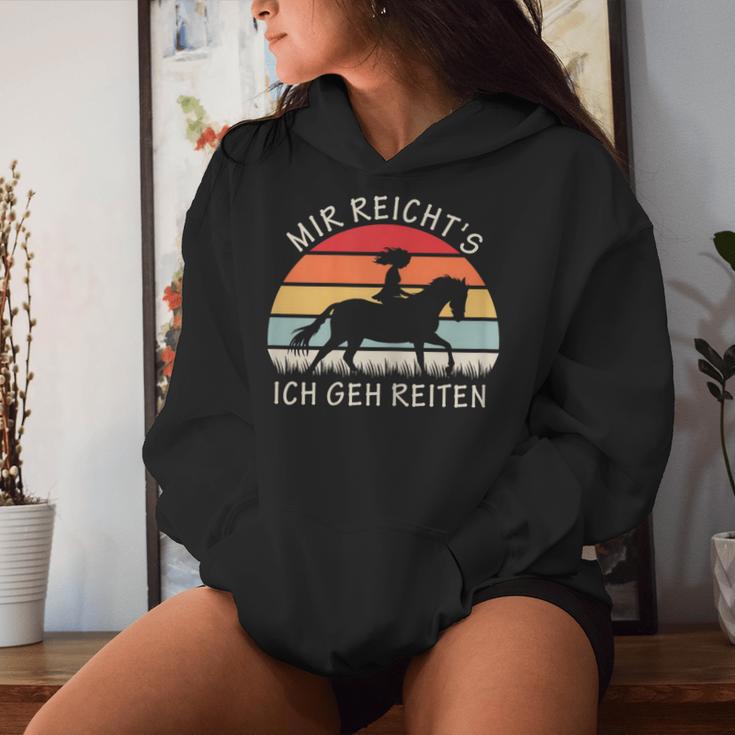 Women's Mir Reichts Ich Geh Reiten Pferde Kapuzenpullover für Damen Geschenke für Sie