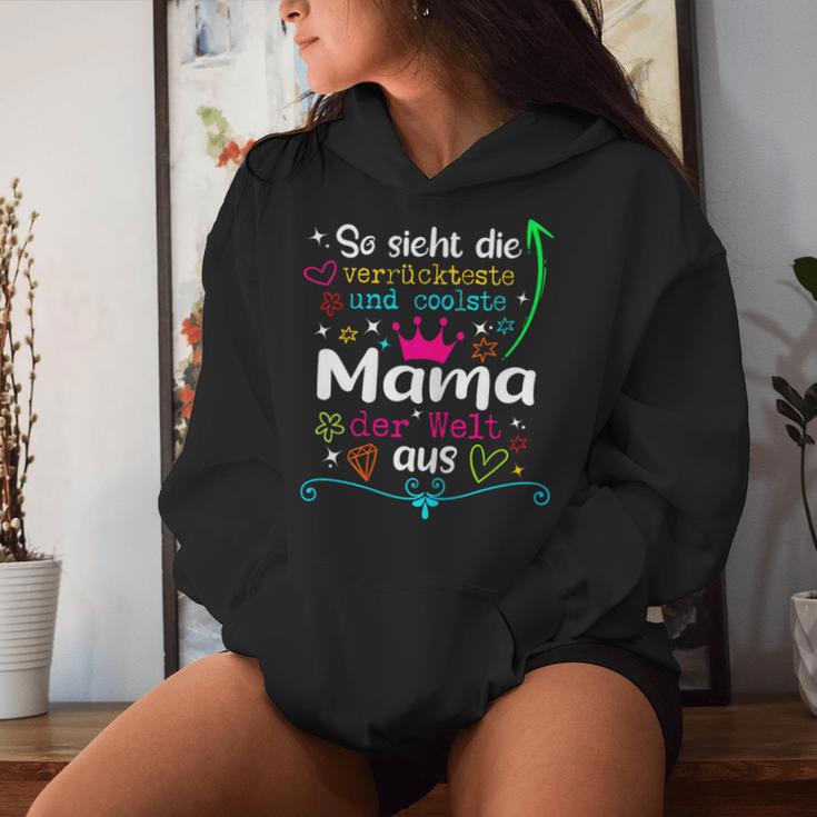 Women's Mama So Ssieht Die Merrücksten Und Coolste Mama Der Welt S Kapuzenpullover für Damen Geschenke für Sie