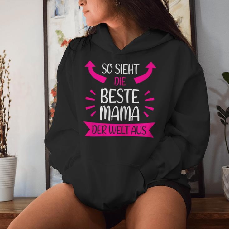 Women's So Sieht Die Beste Mama Der Welt Aus Kapuzenpullover für Damen Geschenke für Sie