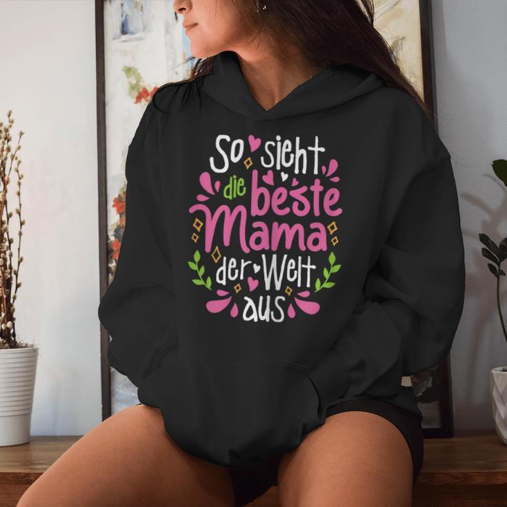 Women's So Sieht Die Beste Mama Der Welt Aus Mother's Day Mother Kapuzenpullover für Damen Geschenke für Sie