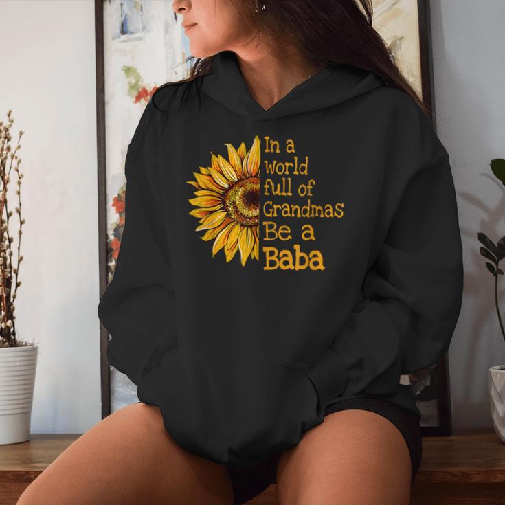 In A World Of Grandmas Be A Baba Polish Serbian Grandma Women Hoodie Gifts for Her