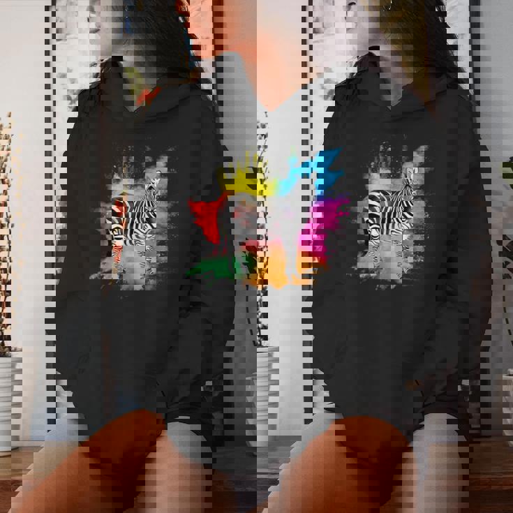 Zebra For In Africa Animal Wild Zoo Horse Women Hoodie Gifts for Her