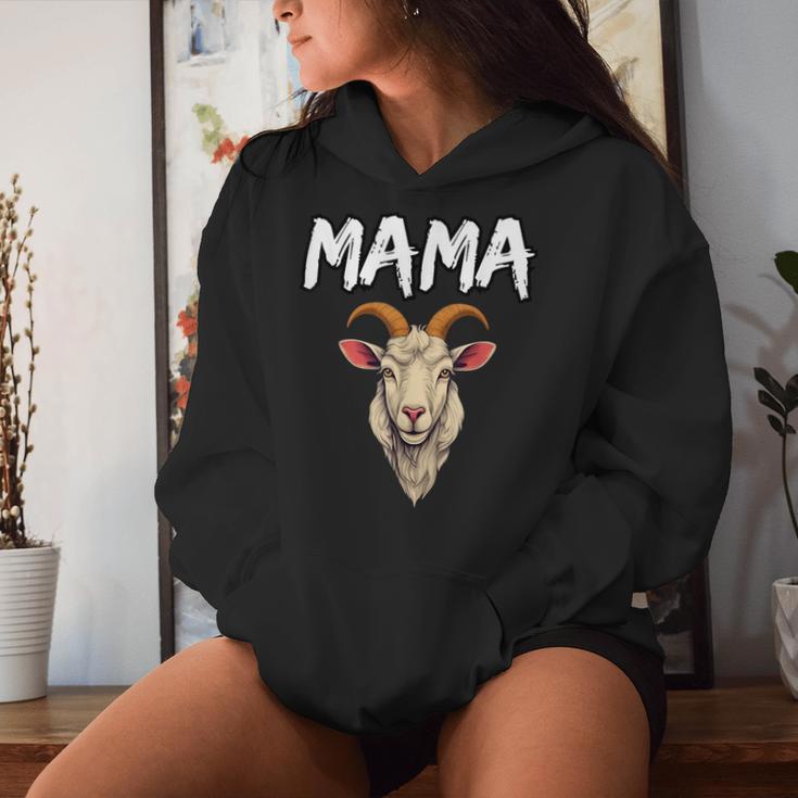 Ziege Muttertagsgeschenke Mama Tierliebhaber Geschenke Ziege Mama Kapuzenpullover für Damen Geschenke für Sie