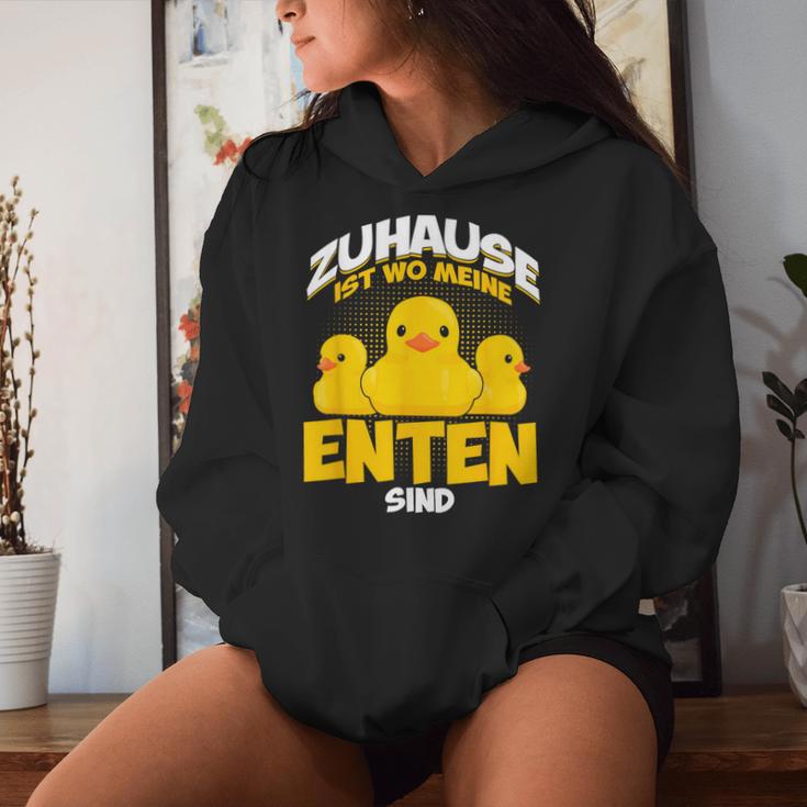 Zuhause Ist Wo Meine Enten Sind Ducks Kapuzenpullover für Damen Geschenke für Sie